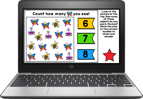 Spring Digital Counting Game for Google Classroom - Image 4