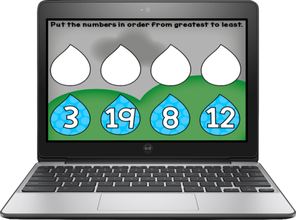 Spring Number Order Digital Game for Google Classroom - Image 4