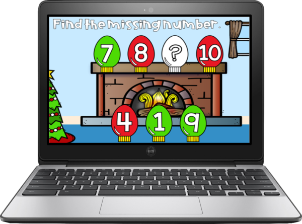 Christmas Missing Number Digital Game Google Classroom - Image 4