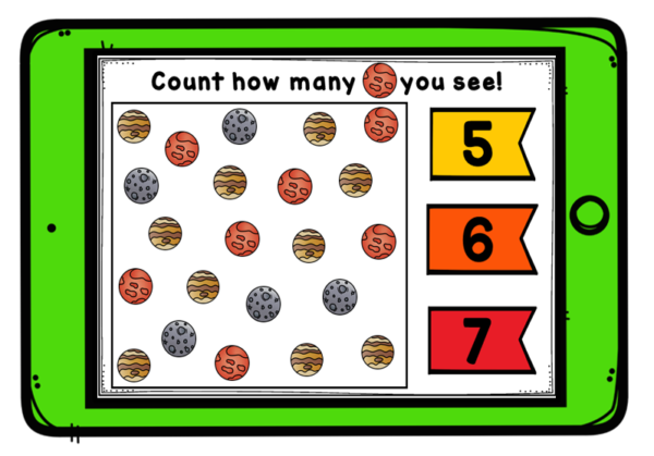 Space Counting Digital Game Boom Cards - Image 4