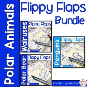 Polar Animals Activities Interactive Notebook Lapbook