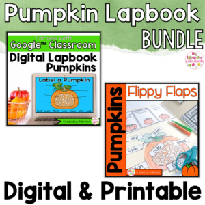 Pumpkin Activities Interactive Notebook Digital and Printable Bundle