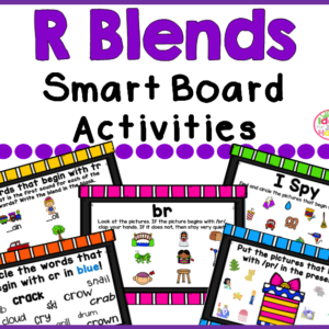 R Blends Smart Board Activities Phonics and Sounds