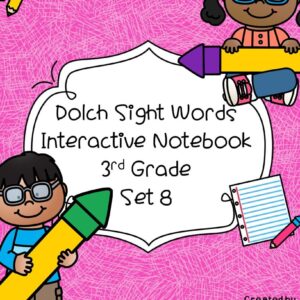 3rd Third Grade Sight Word Interactive Notebooks Set 8