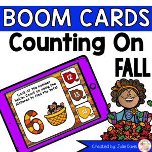 Fall Counting On Addition Digital Game Boom Cards