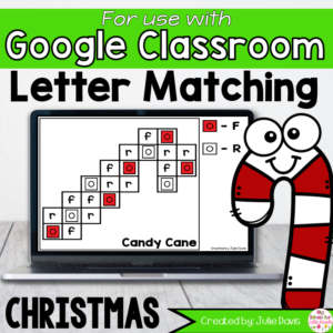 Christmas Letter Matching Google Classroom Digital Game