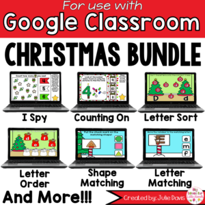 Christmas Math and Phonics BUNDLE for Google Classroom