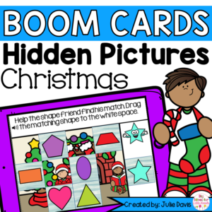 Christmas Shapes Math Centers | Digital Game Boom Cards