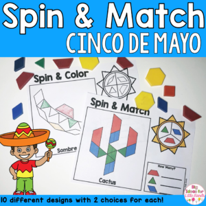 Cinco De Mayo Pattern Blocks Mat Math Center