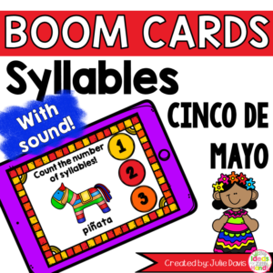 Cinco de Mayo Syllable Counting Digital Game Boom Cards