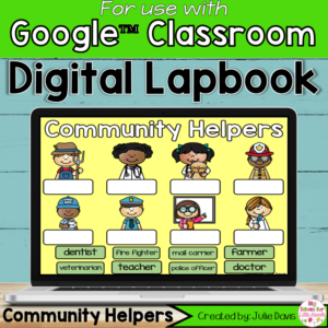 Community Helpers Digital Interactive Notebook Google Classroom