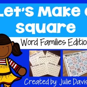 CVC Word Families Game | Short Vowel Activity Worksheets