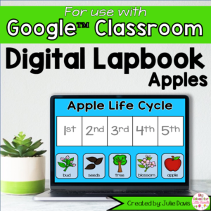 Apples Digital Interactive Notebook for Google Classroom