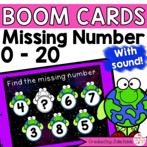 Earth Day Missing Number Digital Game Boom Cards