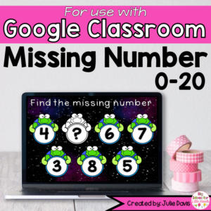 Earth Day Missing Number Digital Game for Google Classroom