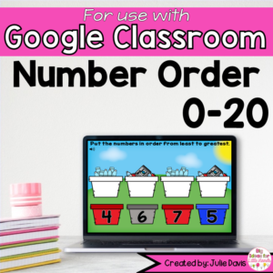 Earth Day Number Order Digital Game for Google Classroom