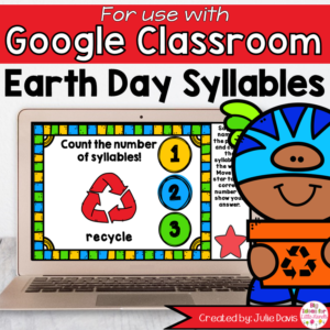 Earth Day Syllables Game for Google Classroom