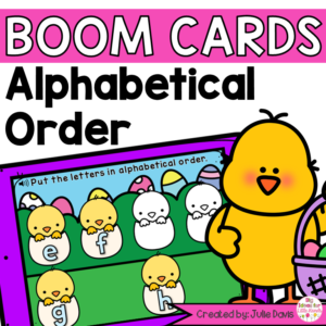 Easter ABC Order | Digital Game Boom Cards