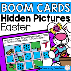Easter Counting Math Centers | Digital Game Boom Cards