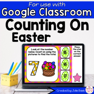 Easter Counting On Addition Game for Google Classroom