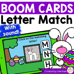 Easter Letter Match Digital Game Boom Cards™