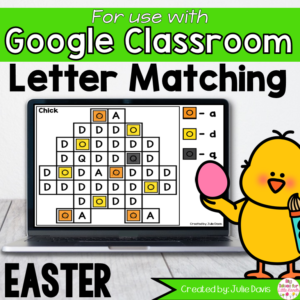Easter Letter Matching Google Classroom Digital Game