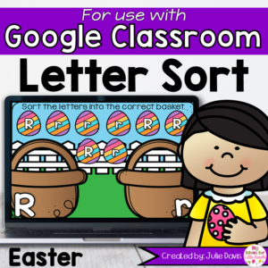 Easter Letter Sort Digital Game for Google Classroom