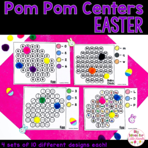 Easter Math and Literacy Center Activities