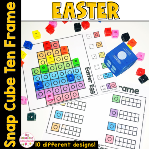Easter Math Centers and Ten Frame Activities - Kindergarten April Math Centers