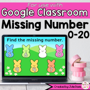 Easter Missing Number Digital Game Google Classroom