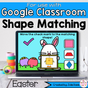 Easter Shapes Math Centers for Google Classroom