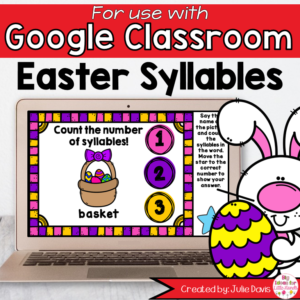 Easter Syllables Game for Google Classroom