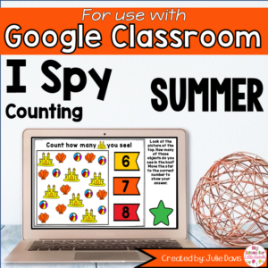 End of Year | Summer Digital Counting Game for Google Classroom