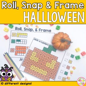 Kindergarten Math Halloween Centers | Ten Frames Activities | Counting Games