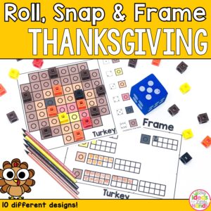 Kindergarten Math Thanksgiving Centers | Ten Frames Activities | Fine Motor