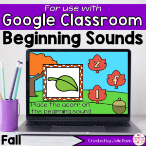 Fall Beginning Sounds Activity for Google Classroom