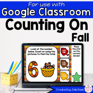 Fall Counting On Addition Game for Google Classroom