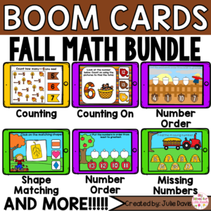 Fall Math Digital Boom Cards™ Bundle