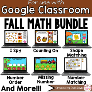 Fall Math Digital Bundle for Google Classroom