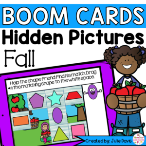 Fall Shapes Math Centers | Digital Game Boom Cards