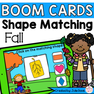Fall Shapes Math Centers | Digital Game Boom Cards