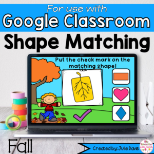 Fall Shapes Math Centers for Google Classroom