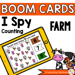 Farm Animal Counting Digital Game Boom Cards