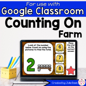 Farm Animals Counting On Addition Game for Google Classroom