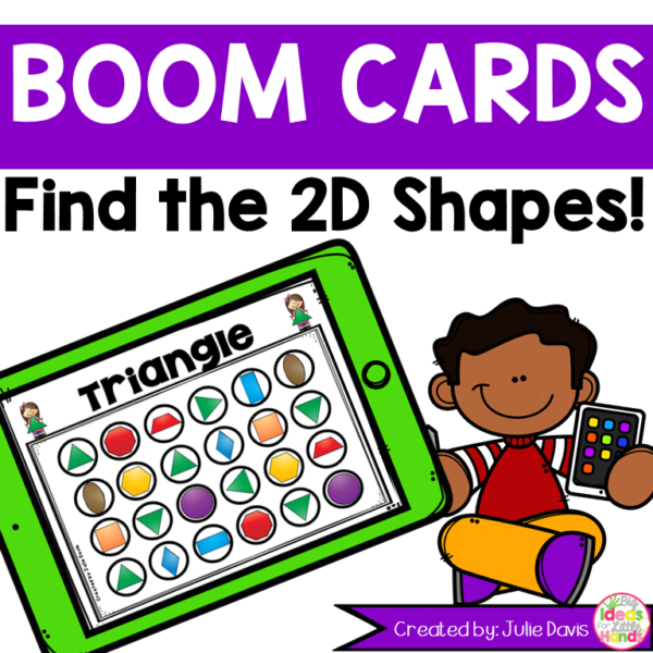 Find the 2D Flat Shapes Boom Cards