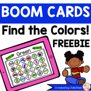 Find the Colors Boom Cards! Color Recognition FREEBIE