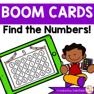 Find the Numbers 0-20 Boom Cards
