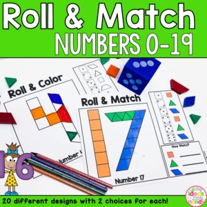 Pattern Blocks Mat Numbers Math Games