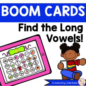 Find the Long Vowel Teams and Pairs No Prep Boom Cards