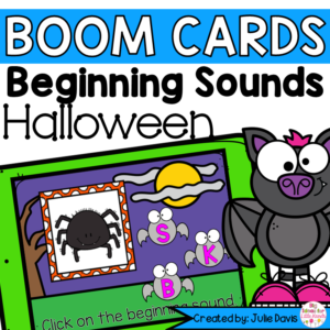 Halloween Beginning Sounds | Digital Game Boom Cards